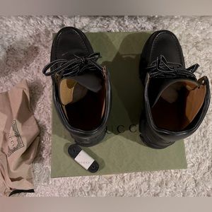 GUCCI Interlocking G panel ankle boots